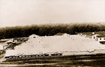 Tent wards at Campbell Hospital, Washington, D.C. 1864