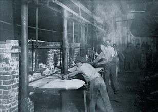The "Carrying-in Boys," Midnight At an Indiana Glass Works. 1908