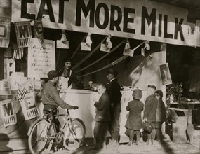 The Milk Booth at the State 4 H Fair at Charleston, W. Va 1921