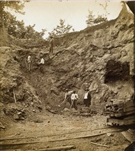 The ore bank at Elizabeth Furnace 1872