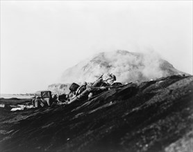 The Second Battalion, Twenty-Seventh Marines land on Iwo Jima  1945