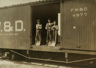 3 Boys in Box Car 1910