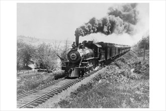Train of the Northern Pacific Railway Co. 1900