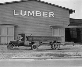 Truck in front of the W A Pierce Lumber Company in Washington, DC 1925