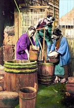 Washing Rice Before Grinding 1897