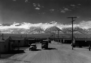 Manzanar street scene, spring 1943