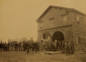 U.S. Fire Department, Alexandria, Va., with steam fire engines, July, 1863 1863