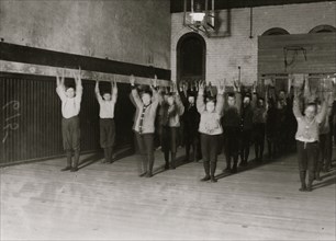 United Workers Boy's Club, New Haven, Conn. In the gymnasium 1909