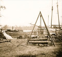 Unloading Stores at Yorktown, Va. Broadway Landing 1863