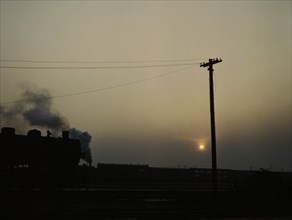 Locomotive Departure at Twilight 1942