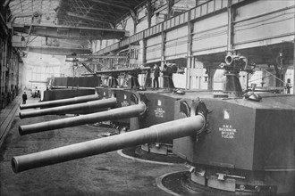 Vikers Works Naval Construction Manufactures Battleship guns and turrets 1918