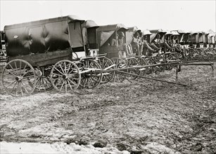 Virginia, City Point. Park of Army Wagons 1863