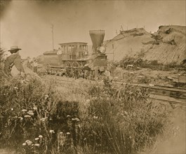 Virginia. Locomotive on the Orange & Alexandria Railroad 1862