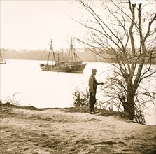 Virginia. Ships on the [James River] 1863