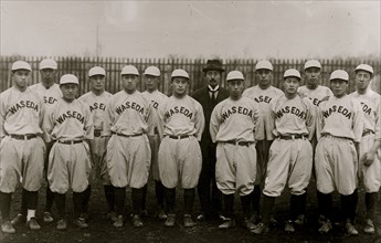 Waseda Baseball Team, Japan 1916