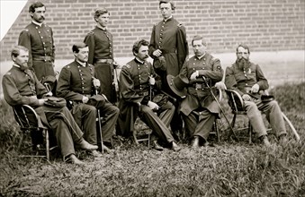 Washington, D.C. Gen. John F. Hartranft and staff, responsible for securing the conspirators at the Arsenal 1865