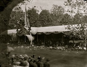 Washington, D.C. View in front of Presidential reviewing stand 1865