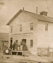 Washington, District of Columbia. Group in front of Christian Commission storehouse 1865