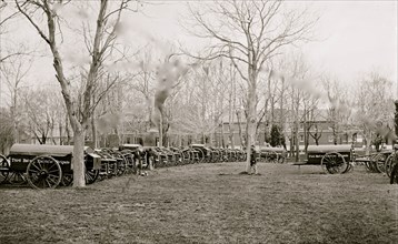 Washington, District of Columbia. Park of artillery (Excelsior Brigade) at Washington Arsenal 1862