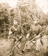 Washington, District of Columbia. Sgt. and officer of 31st Penn. Inf. (later, 82d Penn. Inf.) at Queen's farm, vicinity of Fort Slocum 1863
