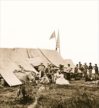 White House Landing, Virginia. Michigan & Pennsylvania Relief Association camp 1863