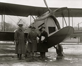 Amphibian plane, Maj. Clagett, Gen. Mitchell, Grover Loe[...], 1/19/25 1925