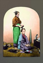 Woman having Her Hair Done 1897