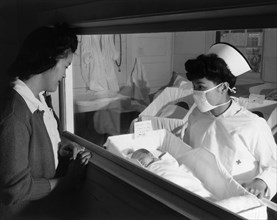 Nurse Aiko Hamaguchi, mother Frances Yokoyama, baby Fukomoto 1943