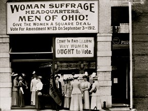 Woman suffrage headquarters in Upper Euclid Avenue, Cleveland--A