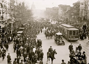 Woman's Suffrage Marchers arriving from New York 1913