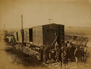 Wreck caused by the fracture of an axle of a car on the Loudon and Hampshire Railroad, March 28th, 1863 1863
