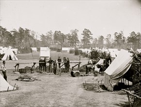 Yorktown, Va., vicinity. Headquarters of Gen. George B. McClellan, Camp Winfield Scott 1862