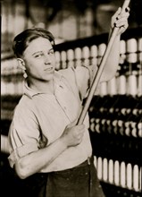 Young Boy working in silk mill 1924