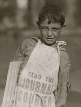 Young newsboy in Hartford, Conn. August 26, 1924.  1924