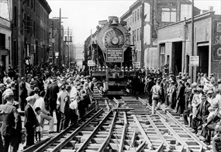 Baldwin Locomotive Down Vine Street, Philadelphia, PA 1930