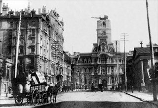 City Hall Construction, Philadelphia, PA 1899