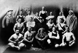 Group of Russian Wrestlers