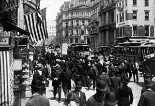 Lower Broadway, New York City 1899