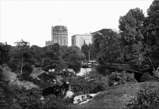 Pond in Central Park, New York City 1899