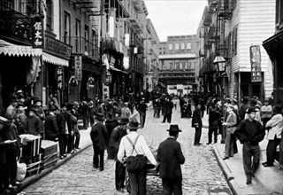 Chinatown on a Sunday: Pell Street, New York 1899