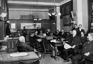 Reading Room at Merchant's Association, New York City 1899