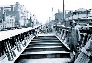 Train Tracks Under Construction, Philadelphia, PA