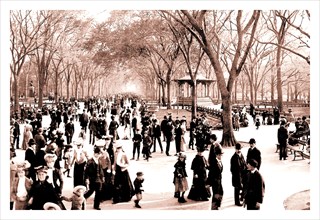 Central Park: Panoramic View of the Mall, c.1902 1900