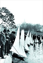 Central Park: Model Boat Yachtsmen 1920