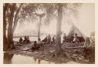 Pueblo Indians at Taos,  New Mexico