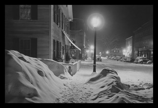 Snowy Night in Woodstock, Vermont 1940