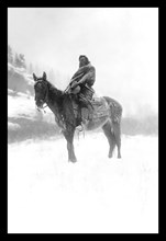 Native American in Snow