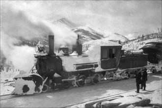 S.S.F. Railroads - Snow Removal 1900