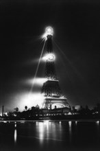 Eiffel Tower at Night 1890