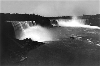 Bird's-eye view of Niagara Falls 1886